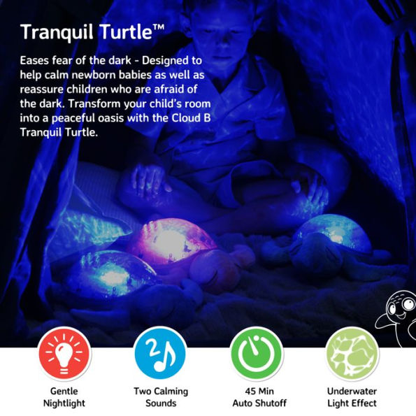 Tranquil Turtle Aqua Projector Nightlight & Sound Machine