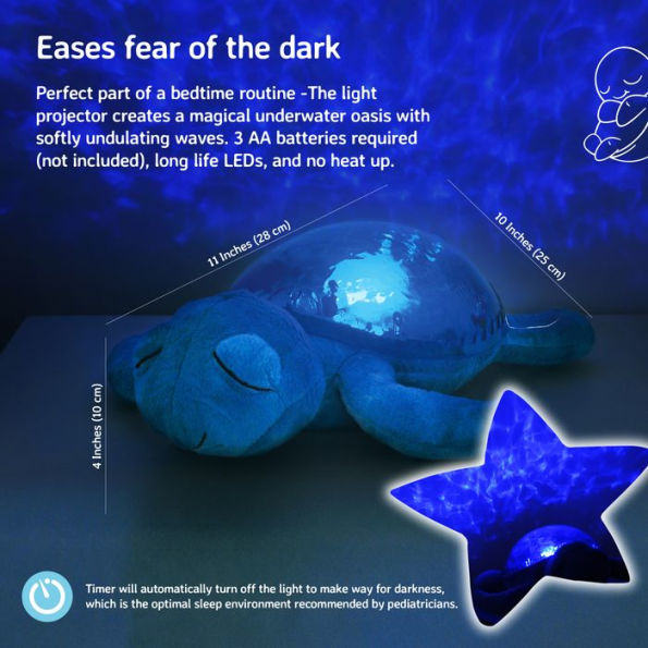 Tranquil Turtle Aqua Projector Nightlight & Sound Machine