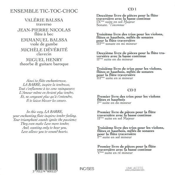 Michel de la Barre: Suites & Sonates