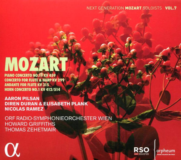 Mozart: Piano Concerto No. 19, KV 459; Concerto for Flute & Harp KV 299; Andante for Flute KV 315; Horn Concerto No. 1 KV 412/514