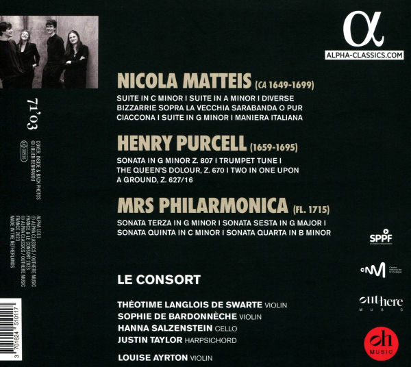 Philarmonica: Purcell, Matteis, Mrs Philarmonica