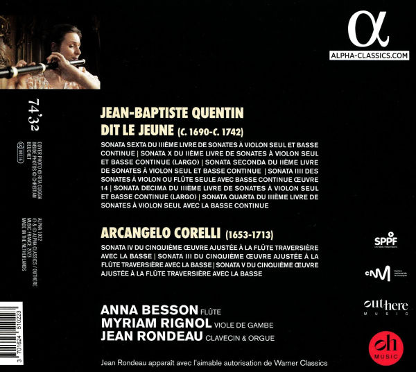 Corelli, Quentin: Flute Sonatas
