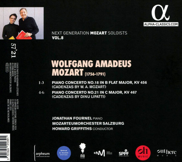 Mozart: Piano Concertos Nos. 18 KV 456 & 21 KV 467