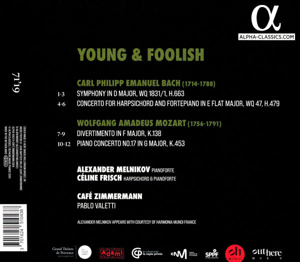 Young & Foolish: Mozart & C.P.E. Bach