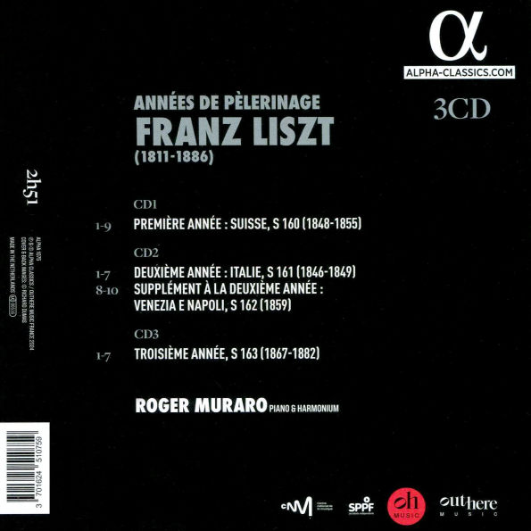 Liszt: Années de pèlerinage