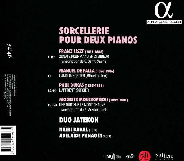 Sorcellerie: Liszt, De Falla, Dukas, Moussorgski