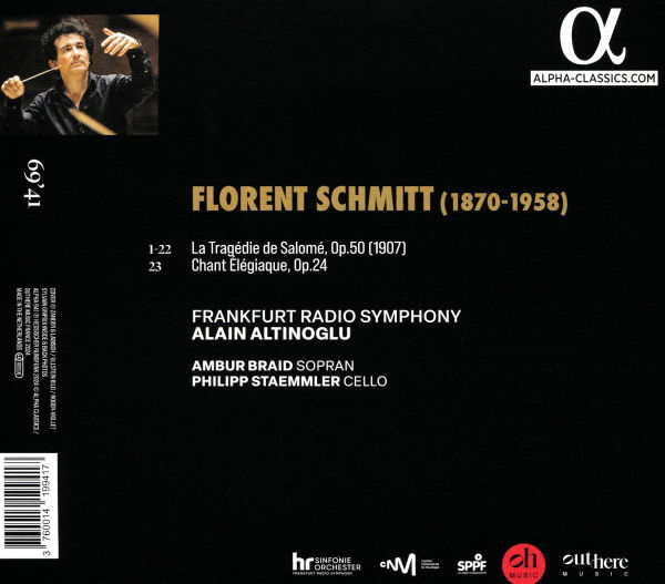 Florent Schmitt: La Tragedie de Salome; Chant Élégiaque