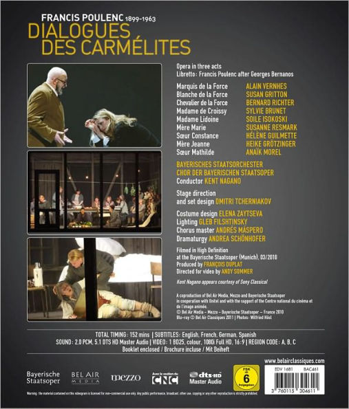 Dialogues des Carmelites [Blu-ray]