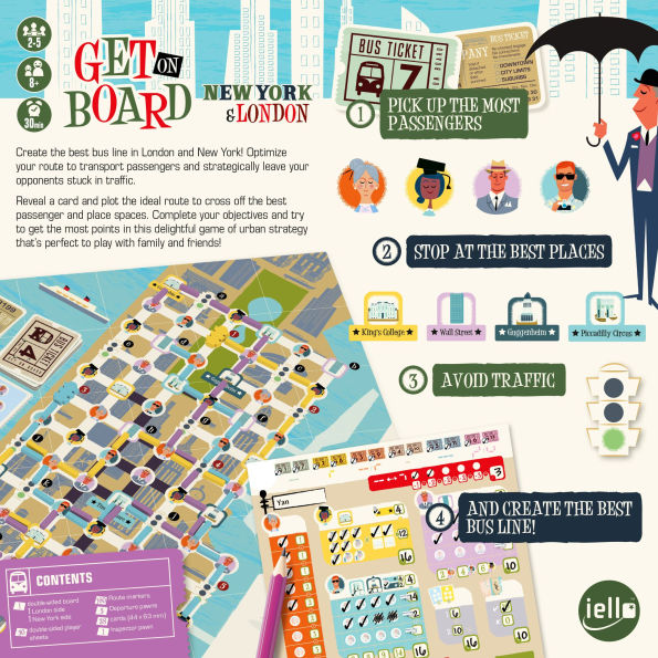Get on Board: New York and London by Saashi