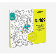 Title: Dinosaur Giant Coloring Poster