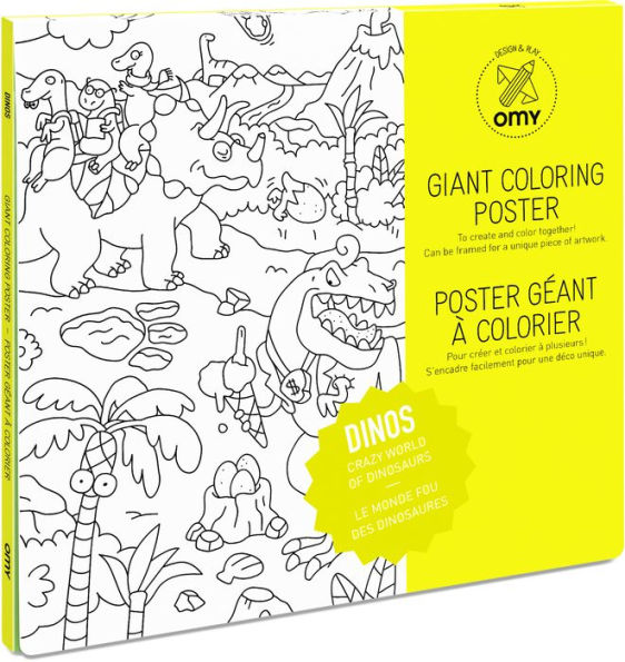 Dinosaur Giant Coloring Poster