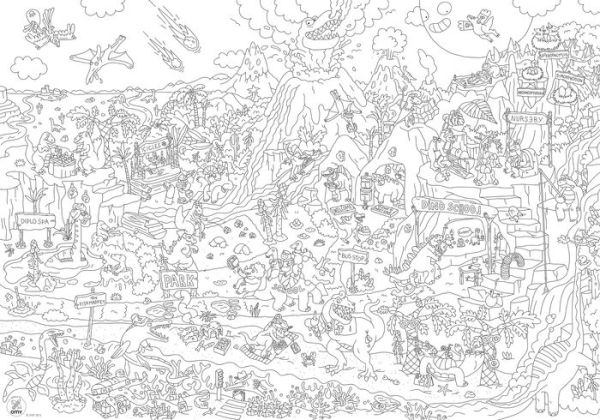 Dinosaur Giant Coloring Poster