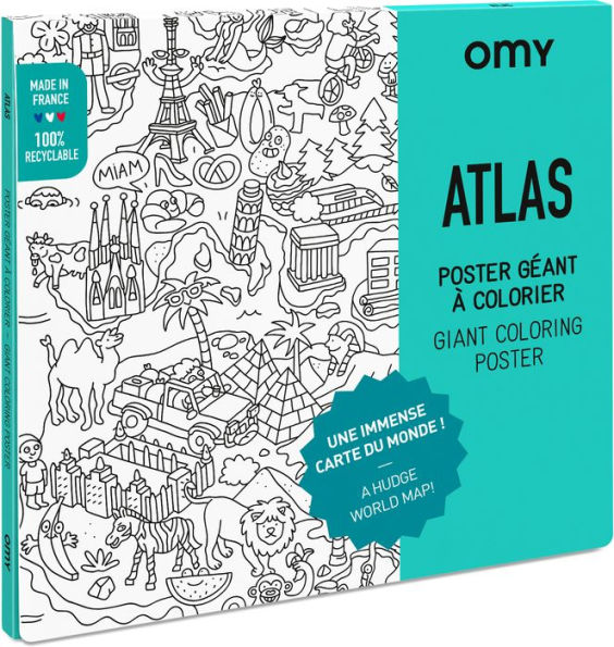 Atlas Giant coloring poster