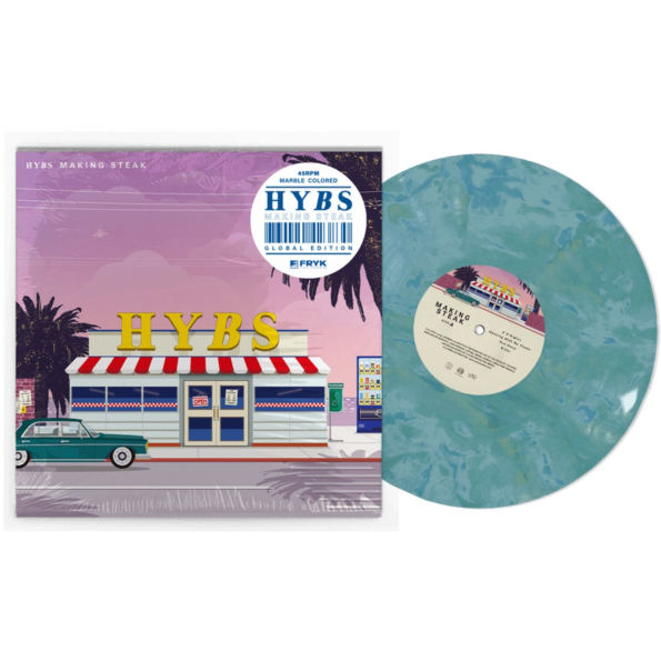 Hybs Making Steak 限定 アナログ レコード LP VINYL HYBS Making Steak Blue Vinyl LP Record | K-Indie Pop Album