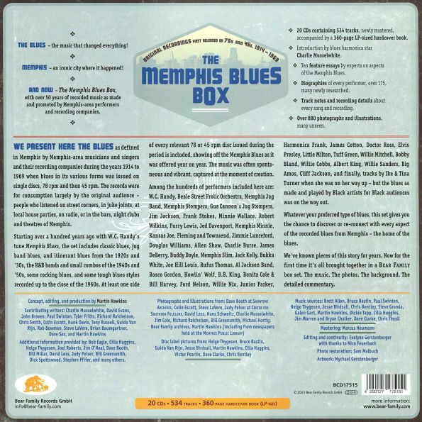The Memphis Blues Box: Original Recordings First Released on 78s and 45s, 1914-1969