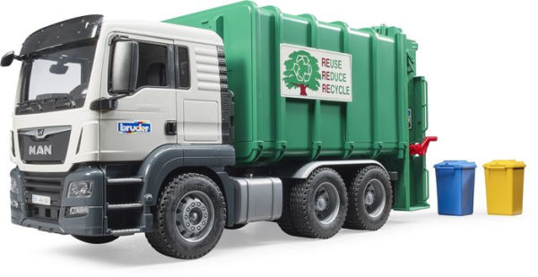 MAN TGS Rear Loading Garbage Truck green