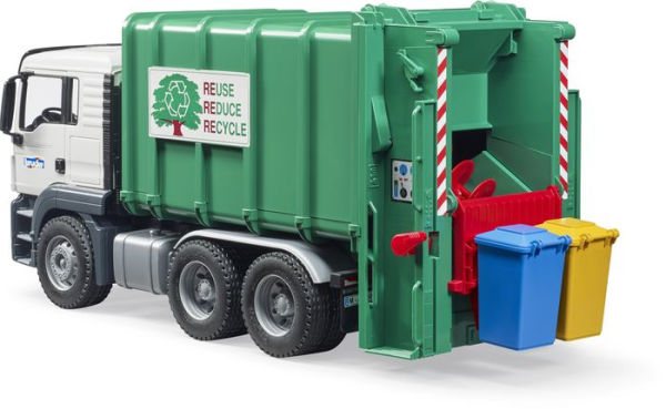 MAN TGS Rear Loading Garbage Truck green