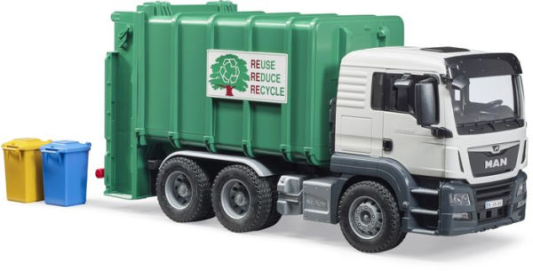 MAN TGS Rear Loading Garbage Truck green