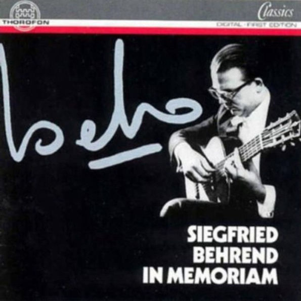 Siegfried Behrend in Memoriam