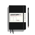 Alternative view 1 of Leuchtturm Black Unlined Hardcover Medium Notebook