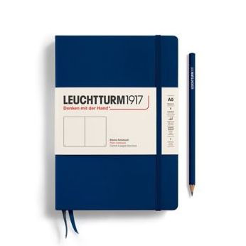 Leuchtturm1917 Navy, Medium, Plain Journal