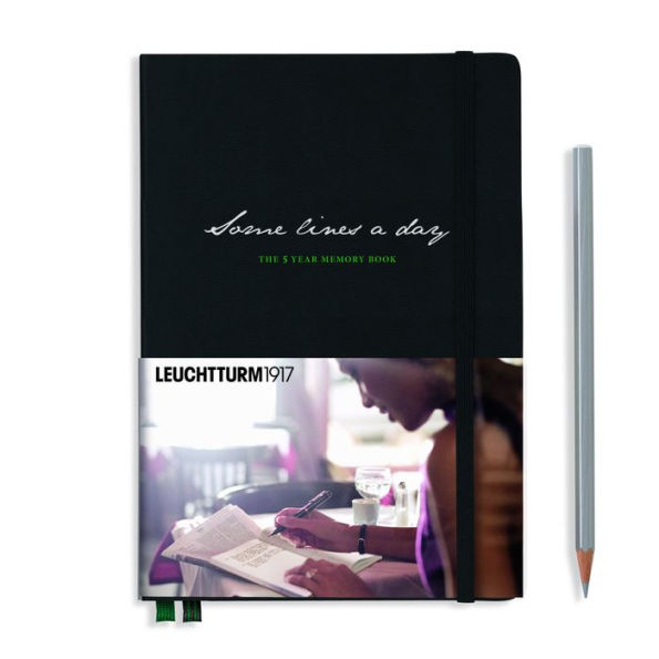Black, Some Lines A Day, 5-Year Memory Book, Medium (A5), 80 g/m² paper