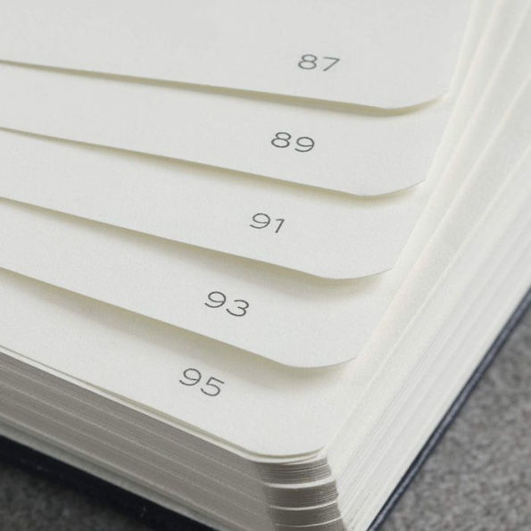 Leuchtturm Anthracite Unlined Hardcover Medium Notebook