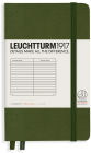 Leuchtturm1917 Notebook, Pocket (A6) Hardcover, Ruled, Army