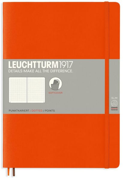 Leuchtturm1917, Softcover, Composition (B5), Dotted, Orange
