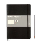 Alternative view 1 of Leuchtturm Black Unlined Softcover Composition Notebook