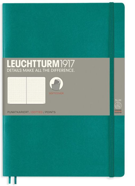 Leuchtturm1917, Softcover, Composition (B5), dotted, Emerald