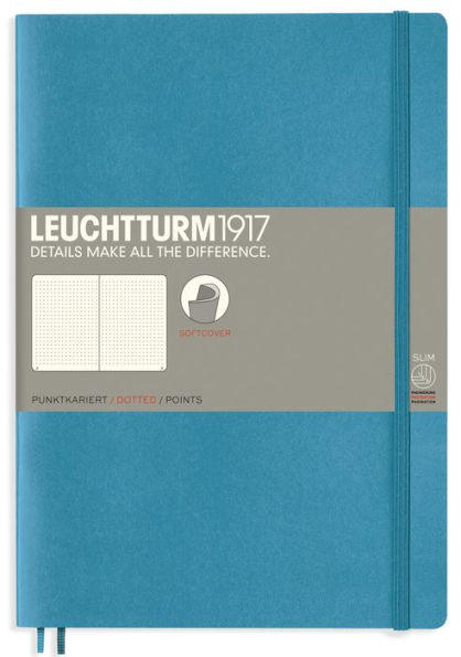 Leuchtturm1917 Nordic Blue, Softcover, Composition (B5), Dotted Journal