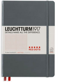 Title: Leuchtturm1917, Medium Notebook, 249 pages, Red Dots, Anthracite