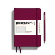 Title: Leuchtturm1917, Medium (A5) Size Notebook, 251 pages, dotted, Port Red