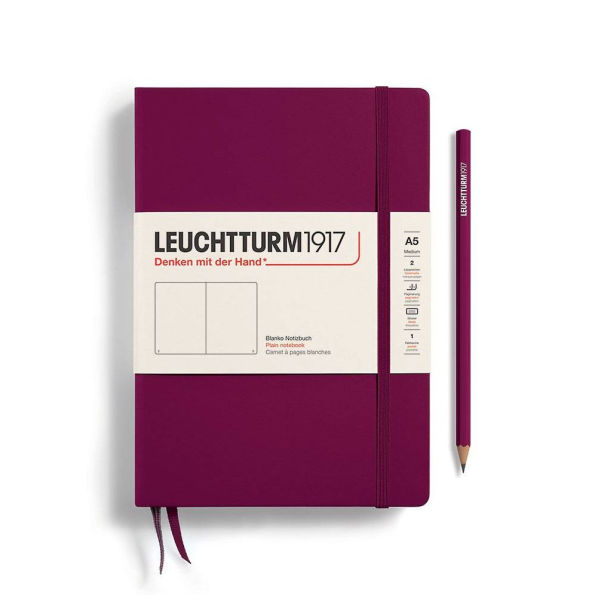 Leuchtturm1917 Port Red Medium Plain Journal