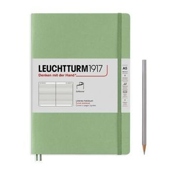 Leuchtturm1917 Sage, Softcover, Medium (A5), 123 p., ruled