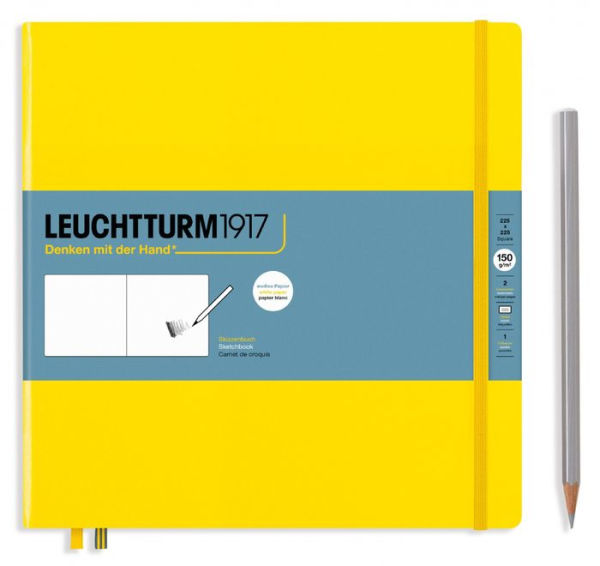 Leuchtturm1917 Sketchbook, Lemon, Square