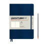 Leuchtturm Navy Unlined Softcover Medium Notebook