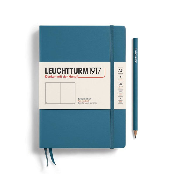 Leuchtturm1917 Stone Blue Medium Plain Journal