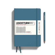 Title: Leuchtturm Stone Blue Ruled Page Hardcover Medium Notebook