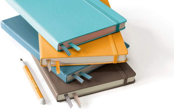 Leuchtturm Stone Blue Ruled Page Hardcover Medium Notebook