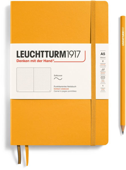 Leuchtturm1917 Rising Sun, Softcover, Medium (A5), 123 p., dotted