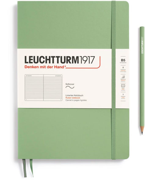 Leuchtturm1917 Sage, Softcover, Composition (B5), 123 p