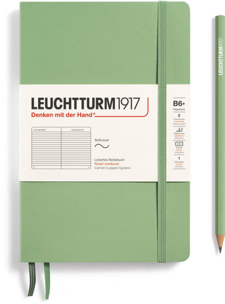 Leuchtturm1917 Sage, Softcover, Paperback (B6+), 123 p