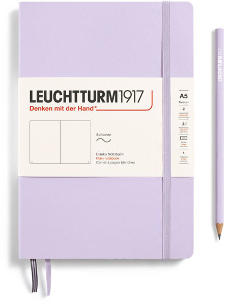Leuchtturm1917 Lilac, Softcover, Medium (A5), 123 p