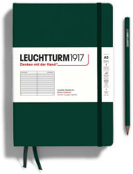 Title: Forest Green Medium (A5) Ruled Journal