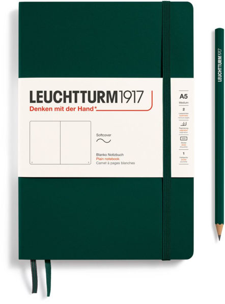 Leuchtturm1917 Forest Green, Softcover, Medium (A5), 123 p