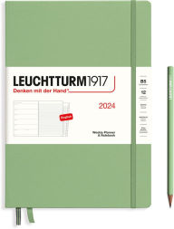 Leuchtturm 1917 Weekly Planner and Notebook 2024 Fox Red Medium A5