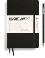Black, Hardcover (B6+) Notebook, 219 p., dotted