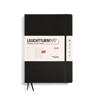Title: 2025 Black, Weekly Planner & Notebook Composition (B5)
